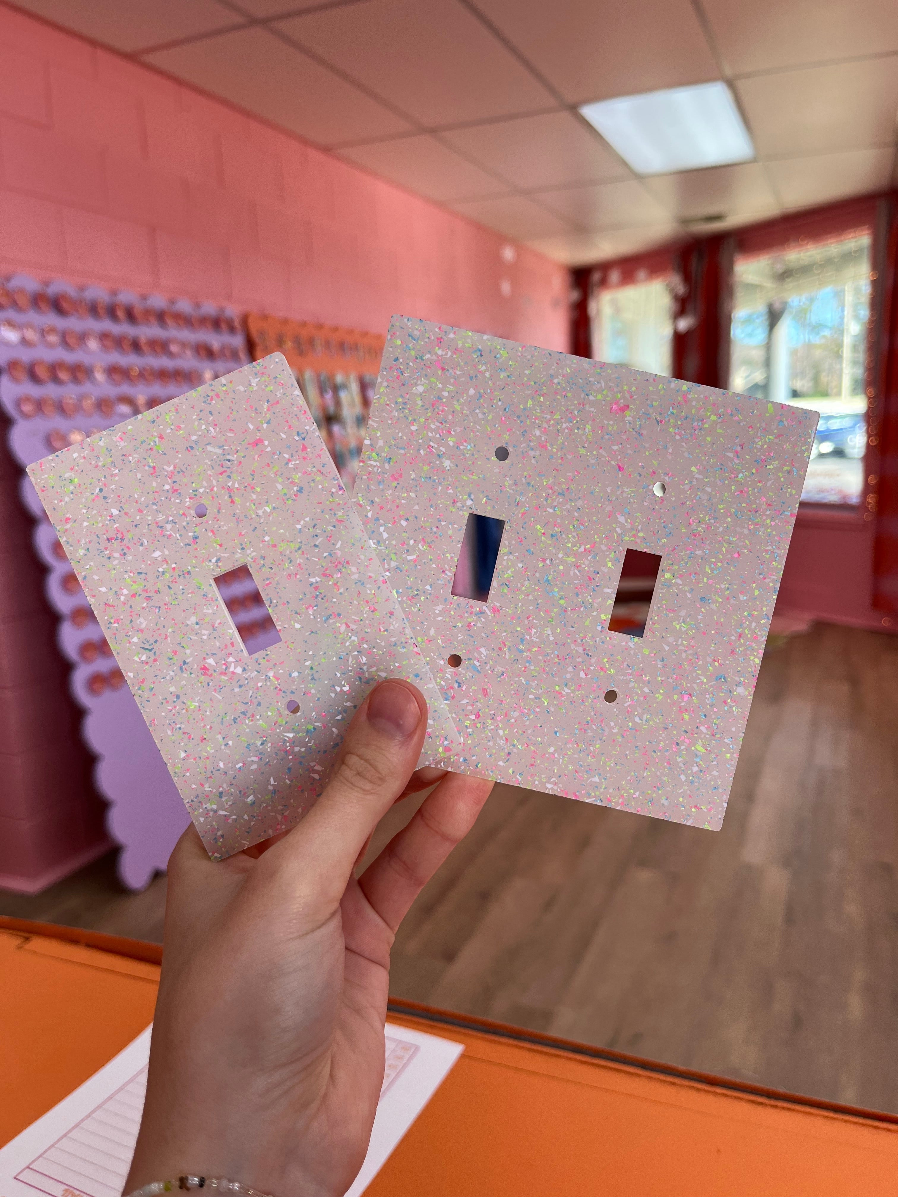 Neon Confetti Outlet Cover