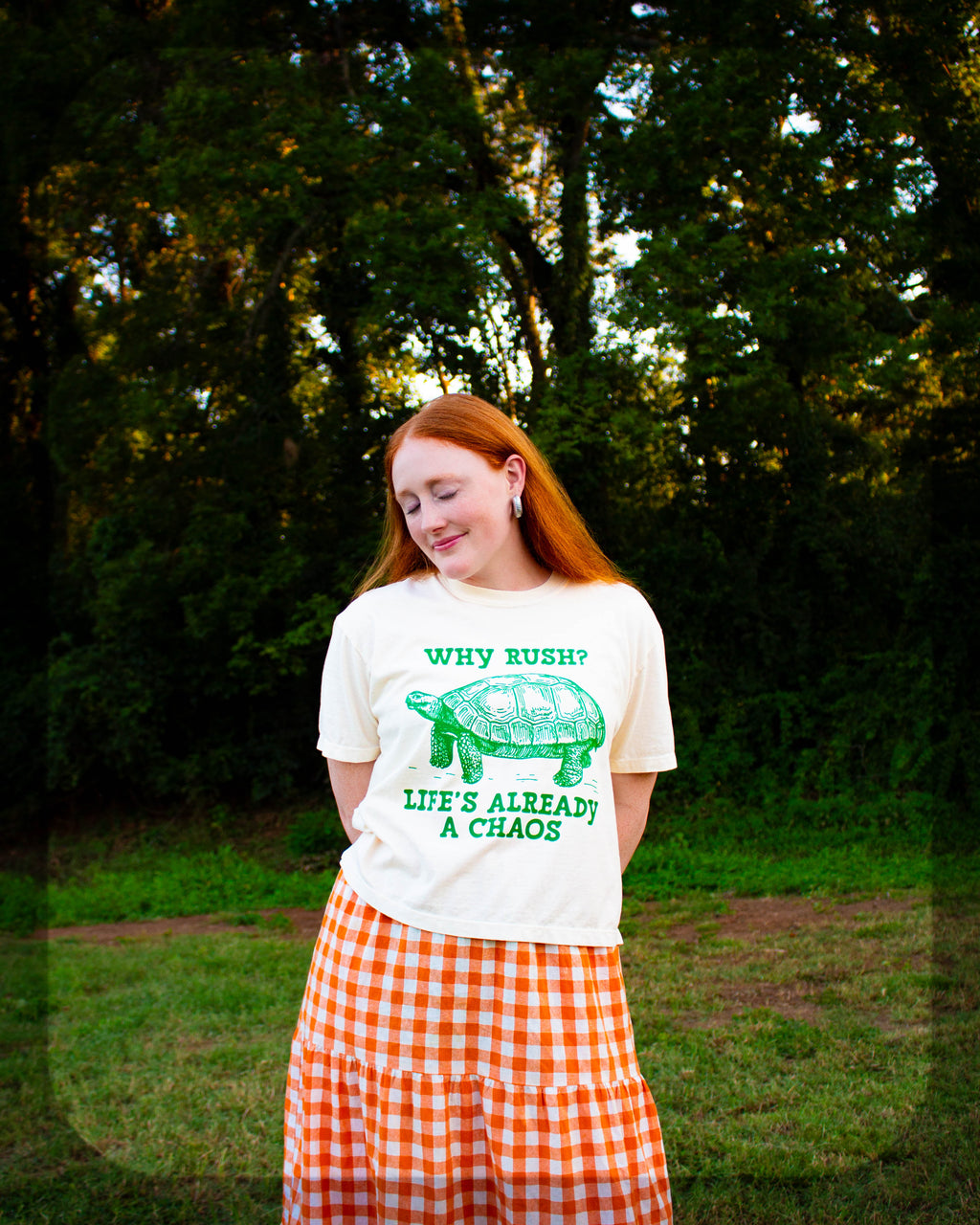 "Why Rush? Life's Already a Chaos" T-Shirt