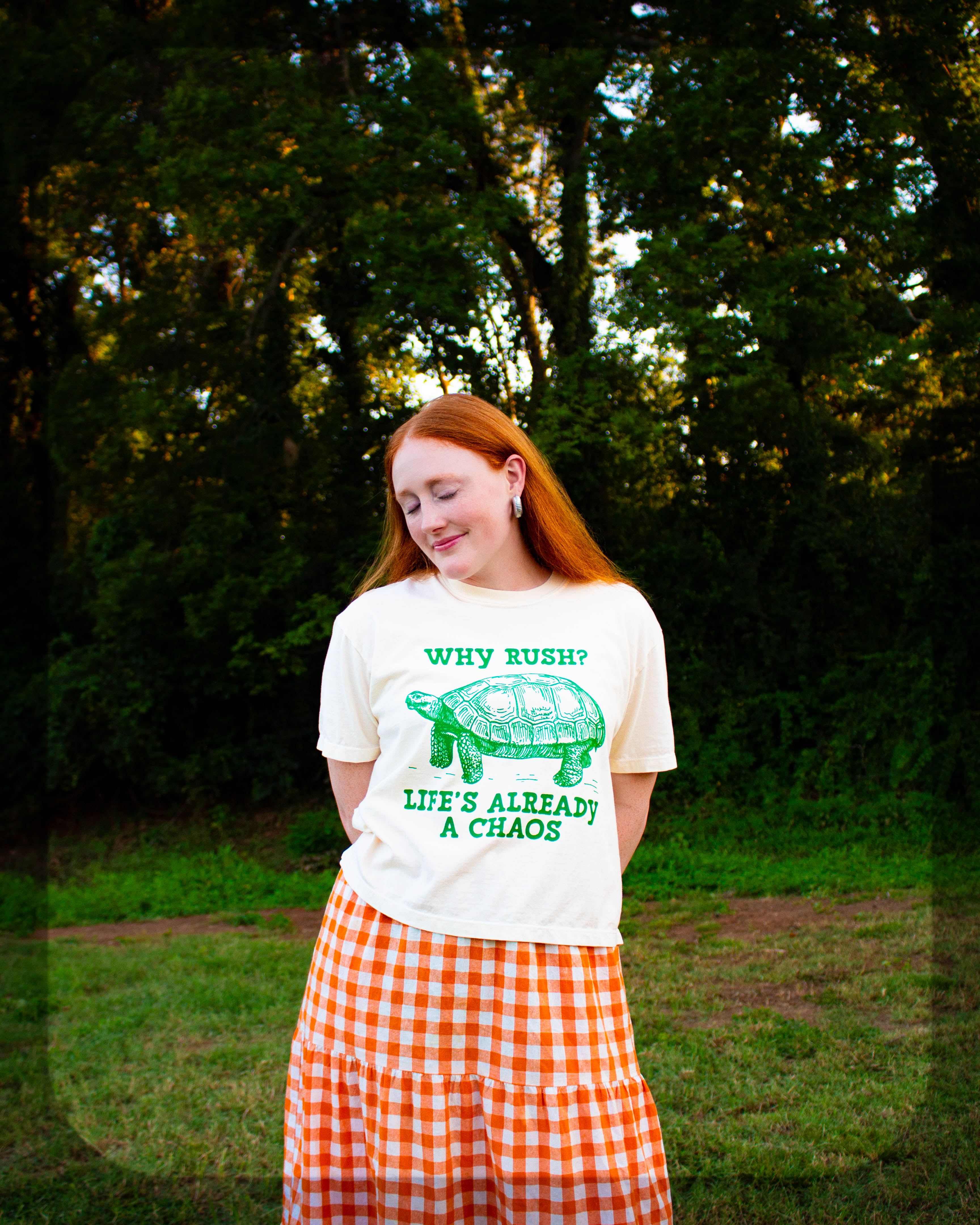 "Why Rush? Life's Already a Chaos" T-Shirt