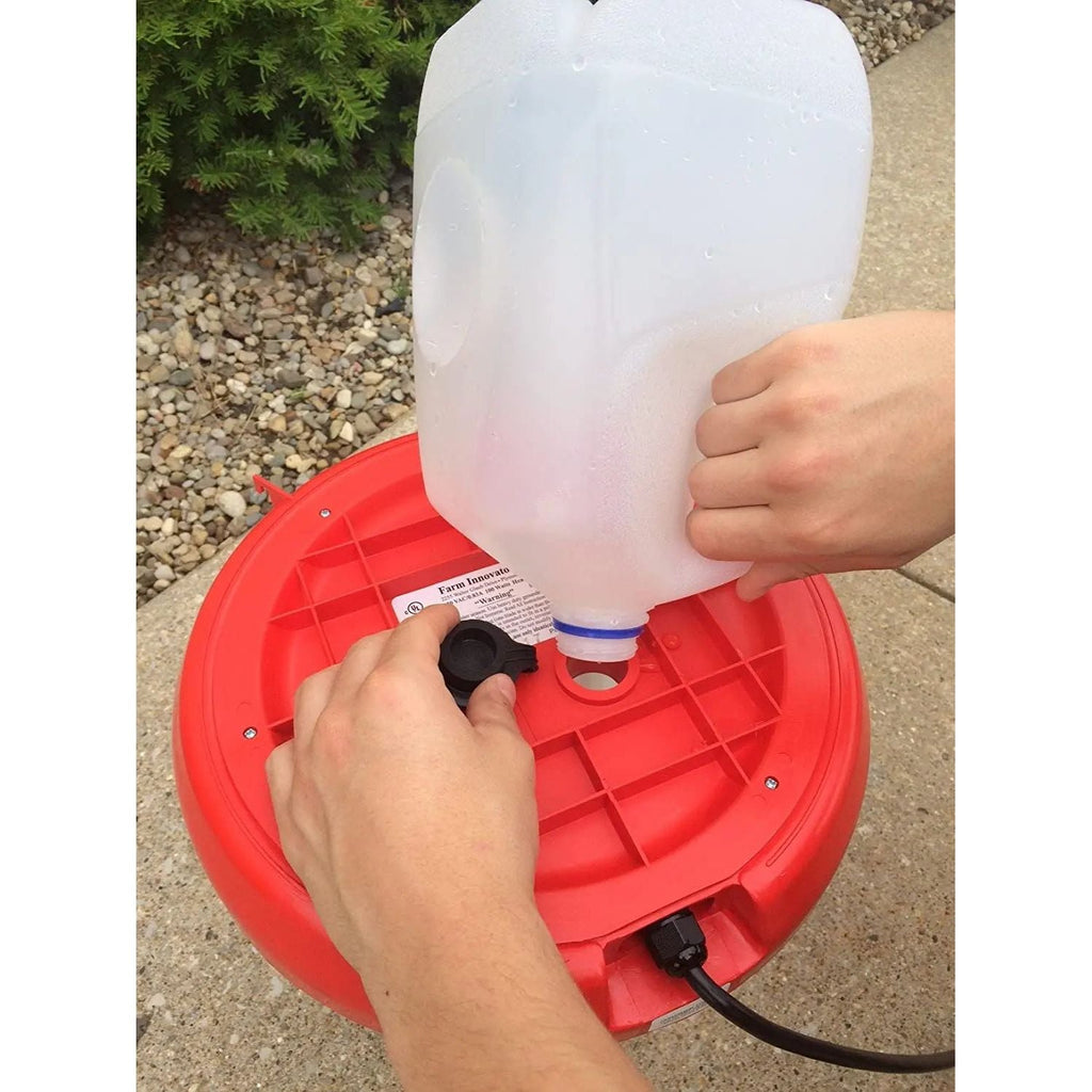 Farm Innovators All-Seasons Heated Plastic Poultry Fountain 3 Gal