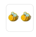 Bumble Bee acrylic earring studs