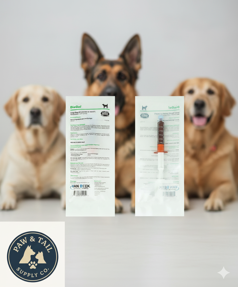 DiaGel Diarrhea Control Gel 5 ml Large Dogs Digestive Upset Loose Stool Relief