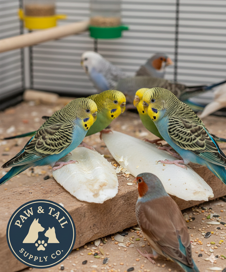 Cuttlebone Calcium Combo Pack 6” + 10” Natural Calcium for Birds & Reptiles