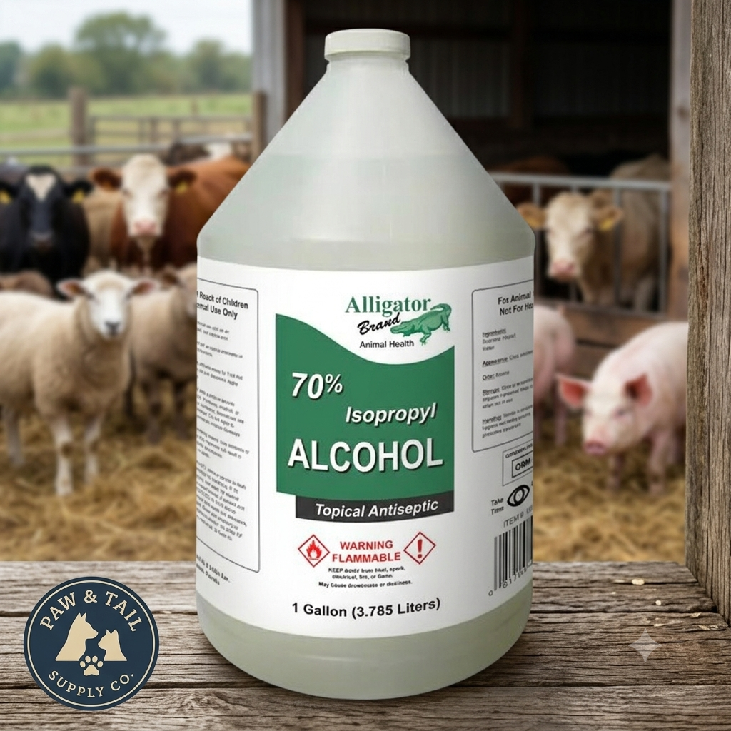 Alligator Brand 70% Isopropyl Rubbing Alcohol 1 Gallon 4-Pack
