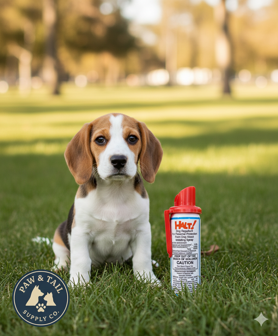 Halt Dog Repellent Spray 1.5 oz Effective Safe Capsaicin Defense for Dogs 2-Pack