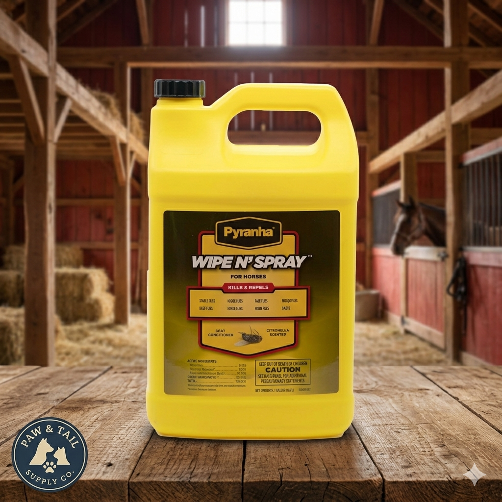 Pyranha Horse Wipe N' Spray RTU Citronella Equine Fly Protection 1 Gallon