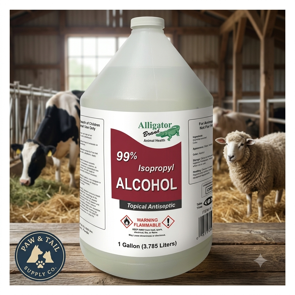 Alligator Brand 99% Isopropyl Rubbing Alcohol 1 Gallon Multi-Purpose 4-Pack