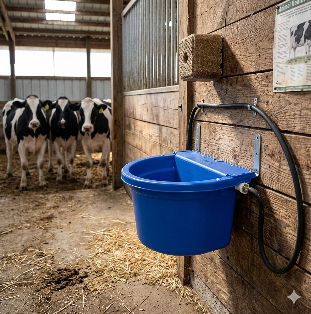 Little Giant Automatic Animal Waterer Blue 4 Gallon Float Controlled Livestock 2PCK