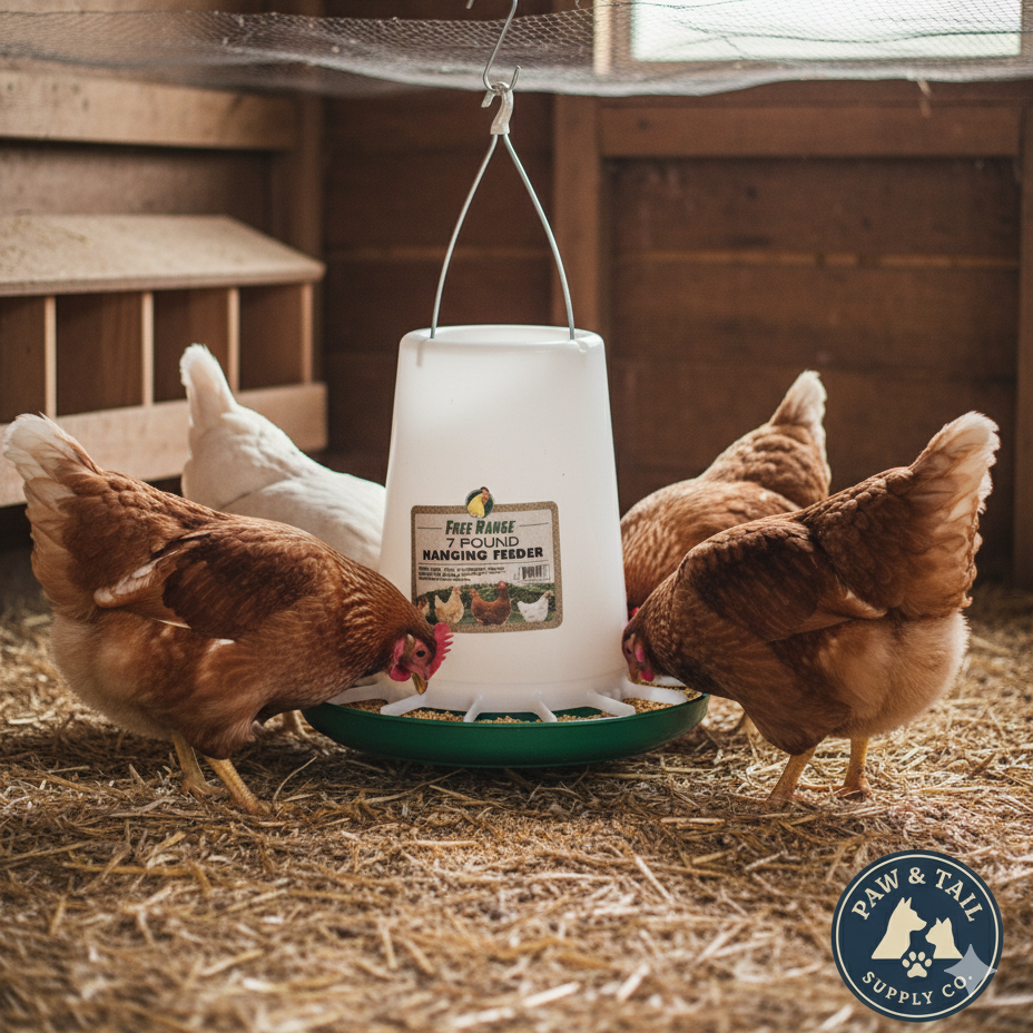 Harris Farms Free Range Hanging Poultry Feeder 7 lbs. Capacity