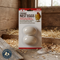 Little Giant Ceramic Nest Eggs 2 Pack Fake Eggs for Chicken Coops, White