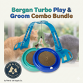 Bergan Turbo Scratcher Cat Toy 16” + Grooming Arch Combo - Interactive Scratch Pad & Self Groomer for Cats