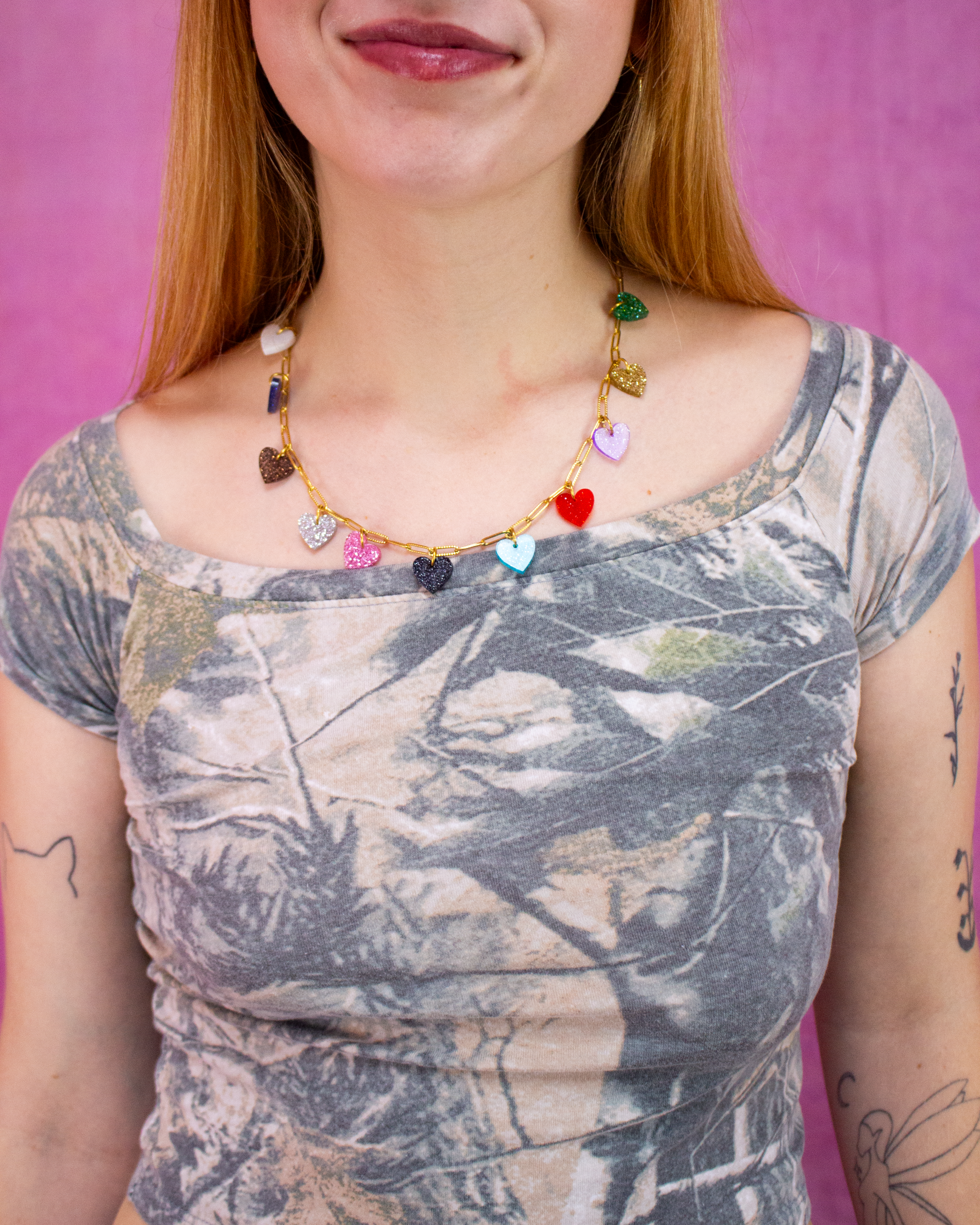 12 Eras Hearts Charm Necklace
