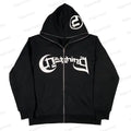 "Y2K Zip-Up Sweatshirt Women's Hoodie Streetwear