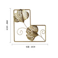 Ginkgo Leaf Metal Wall Decor Pendants Wrought Iron Wall Hanging Ornament Retro Nordic Room Decor Home Decoration Accessories