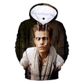 The Vampire Diaries Damon Salvatore Elena Gilbert Stefan Salvatore Hooded Sweatshirt Men/Women Casual Hoodies Pullover Tops