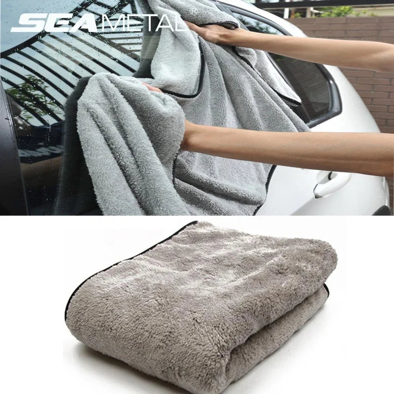 SEAMETAL Microfiber Auto Wash Towel Super Absorbency Car Cleaning Drying Towel Multifunctional Cloths for Car Wash Accessories