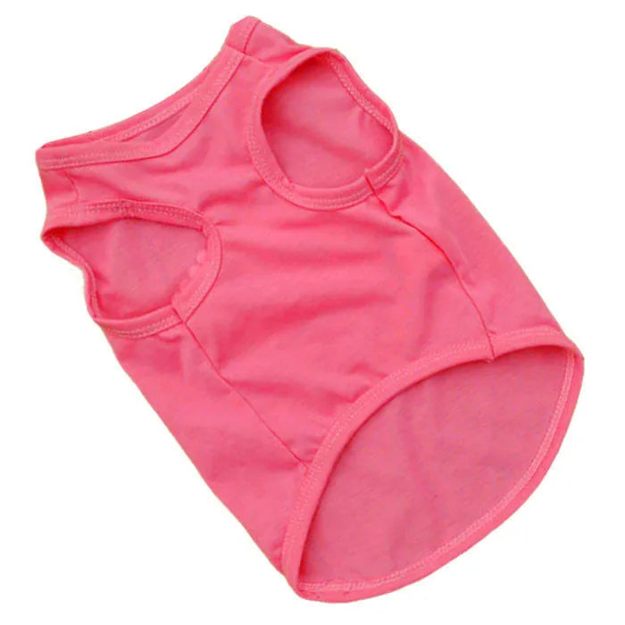 Dog Clothing Pet Supplies Vest Summer Crown T-shirt Pink Pet Cat And Dog Print Cotton Vest Puppy Princess Costume Pet Clothing#E