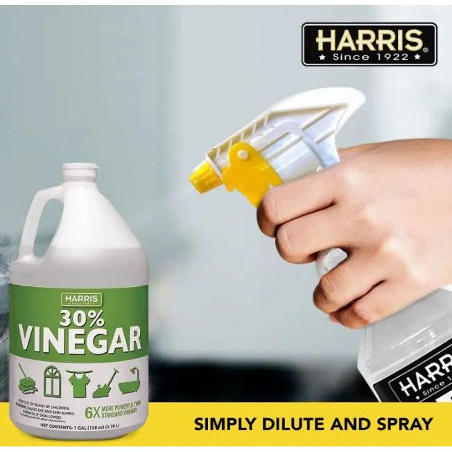 Harris 30% Vinegar Cleaner 1 Gallon 4-Pack w/ Free Sprayer Home Outdoor
