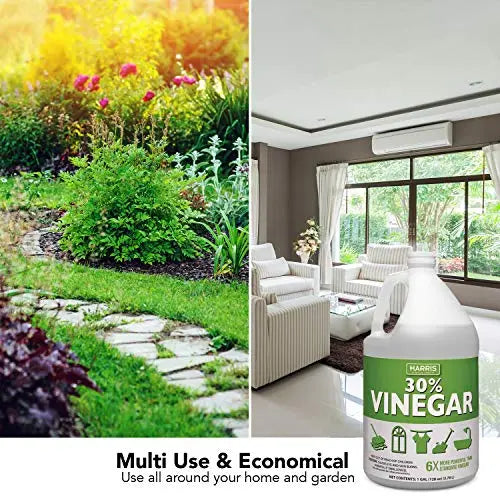 Harris 30% Vinegar Concentrate 1 Gallon Industrial Strength for Home & Garden