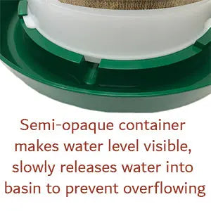 Harris Farms Plastic Poultry Waterer Drinker 5 Quart Twist-Lock Fountain