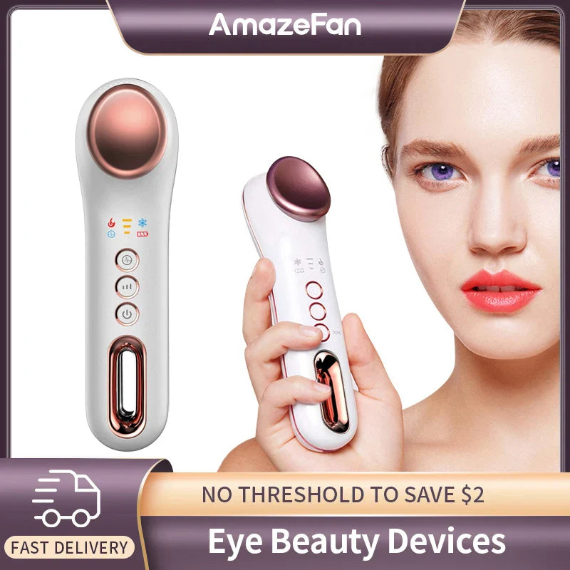 Hot and Cold Skin Care and Beauty Remove Eye Bags, Dark Circles, Crow's Feet, Relieve Eye Fatigue, Relax Eyes, Face, Eye Massager, Eye Beauty Device, Home Beauty Device