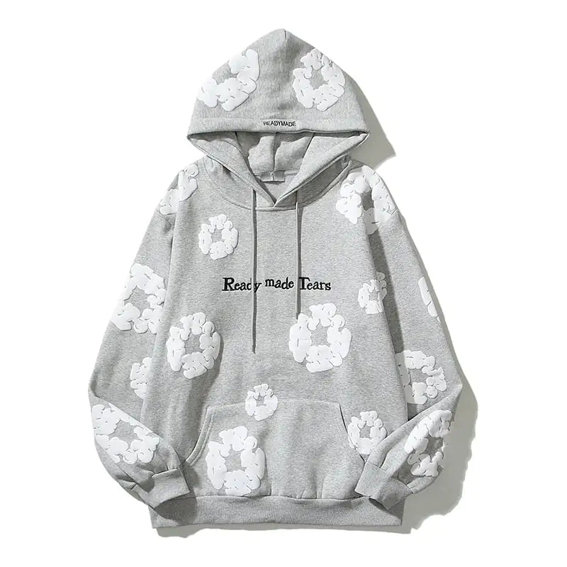 Printed Hoodie Colorful Cotton Long Sleeved Sweater