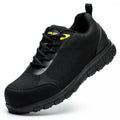 Composite Toe Shoes for Men Non Slip Work Shoes ESD Shoes Steel Toe Sneakers Shoes Puncture Proof Safety Shoes Construction Breathable Lightweight Black