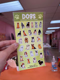 Dogs Waterproof Sticker Sheet