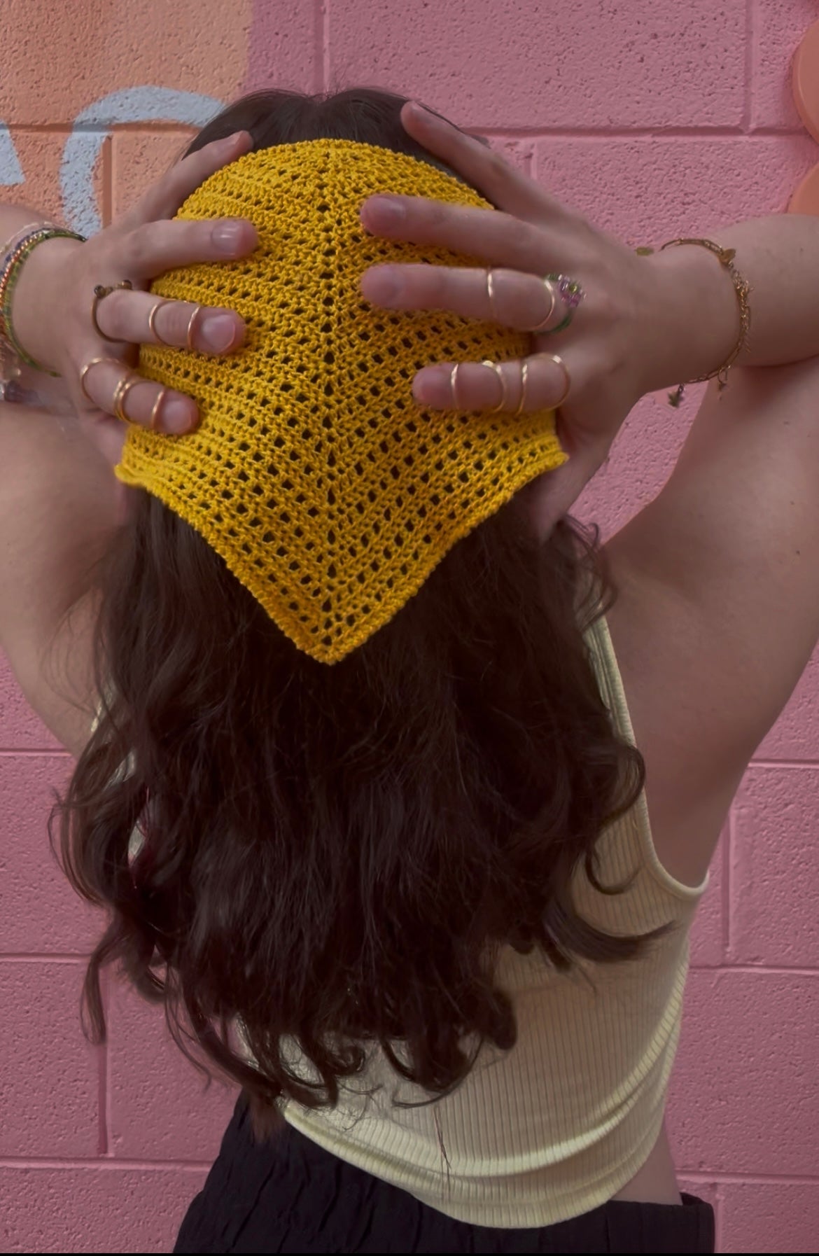 Handmade Crochet Bow Bandana