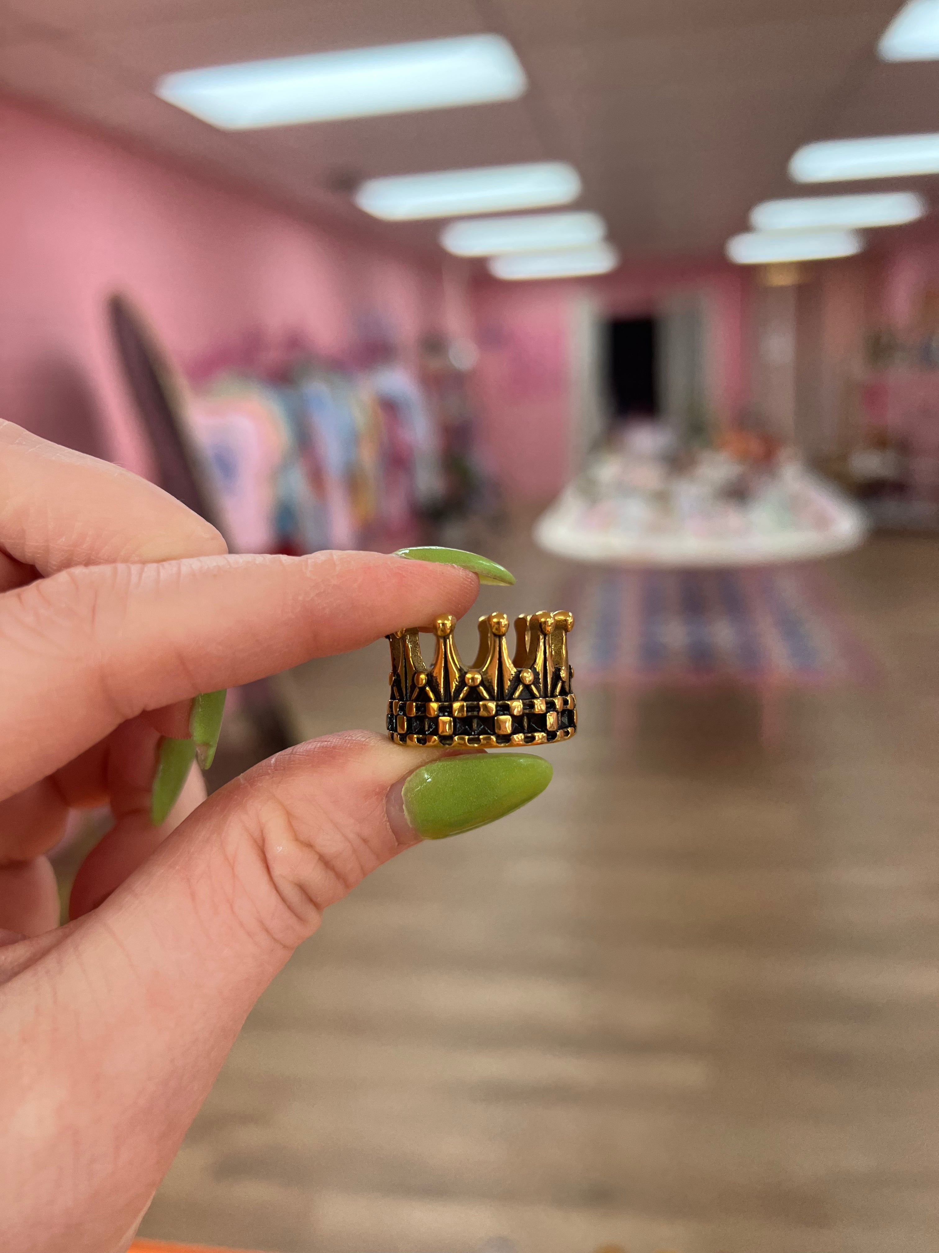 Crown Titanium Ring