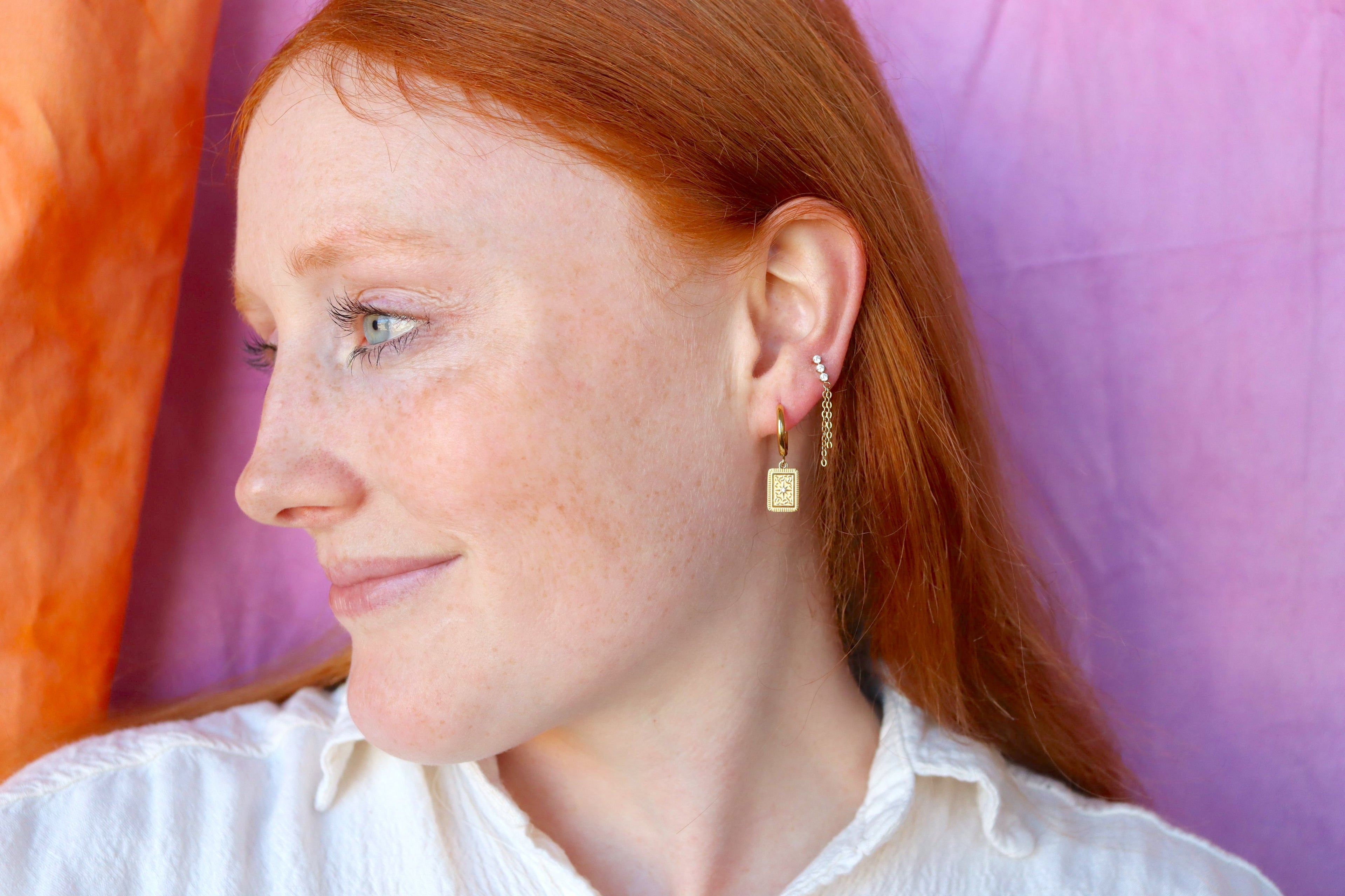 Follow Your Arrow-Titanium Earrings