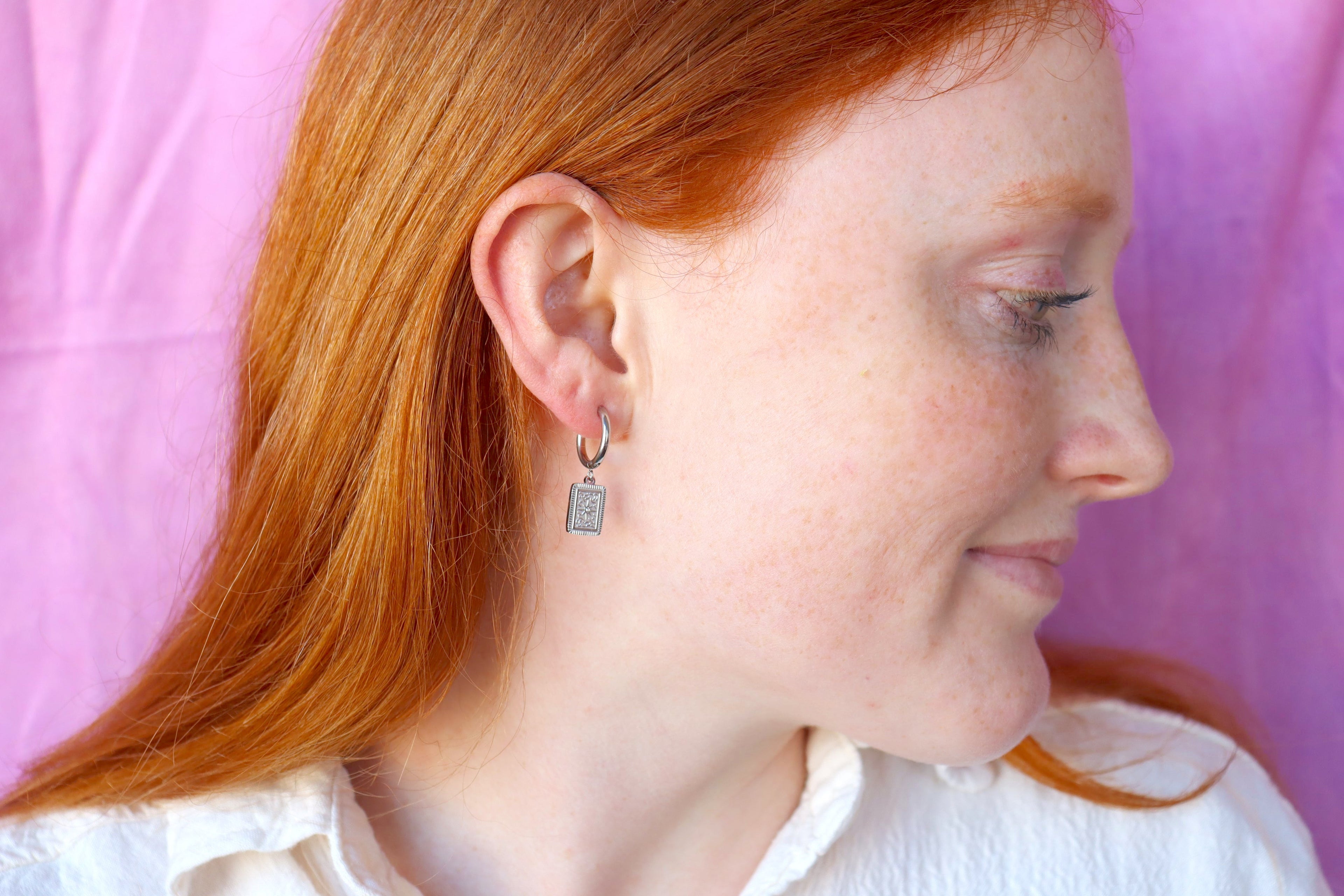 Follow Your Arrow-Titanium Earrings