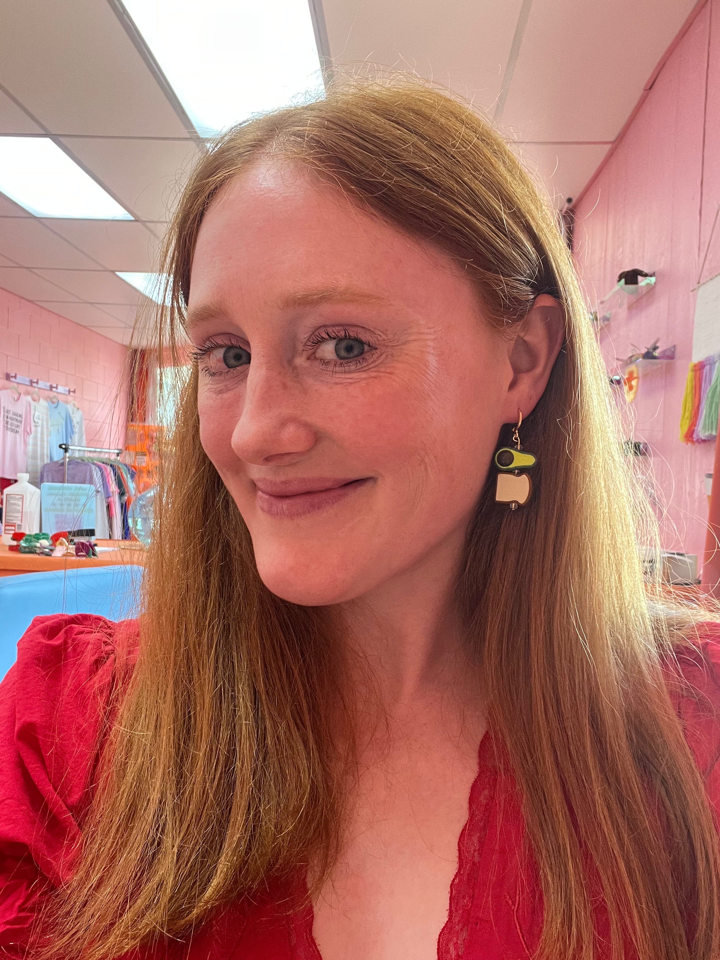 Avocado Toast Beaded Earrings