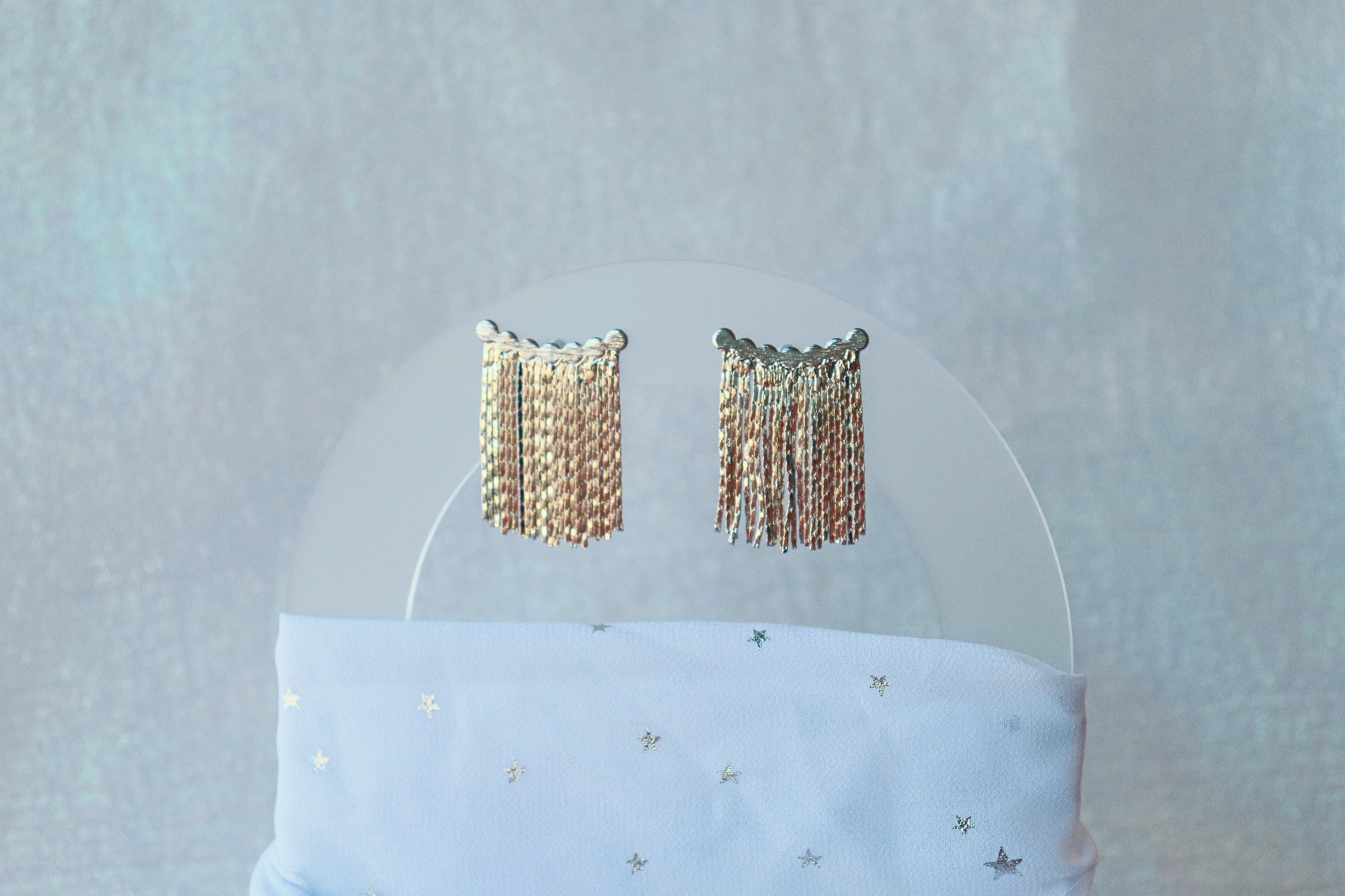 Silver Titanium Dance the Year Away Earring