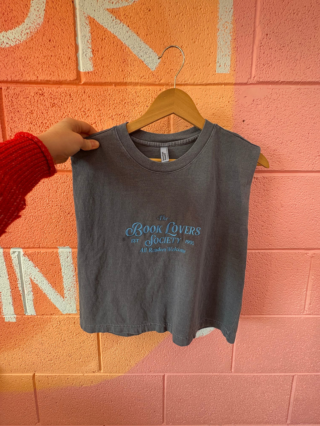 "The Book Lovers Society" Embroidered Shirt