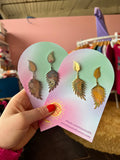 Titanium Feather Earrings