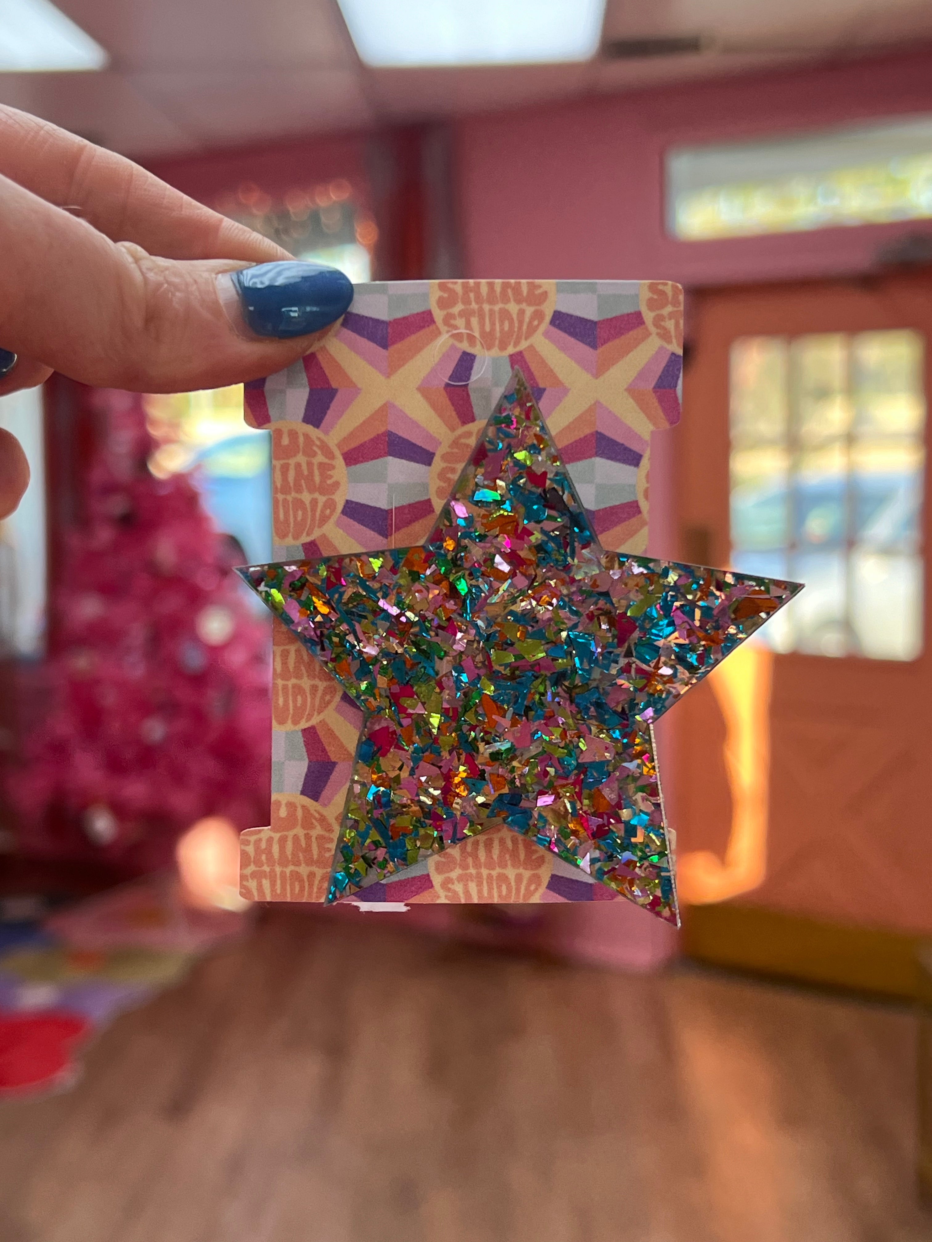 Large Star Barrettes