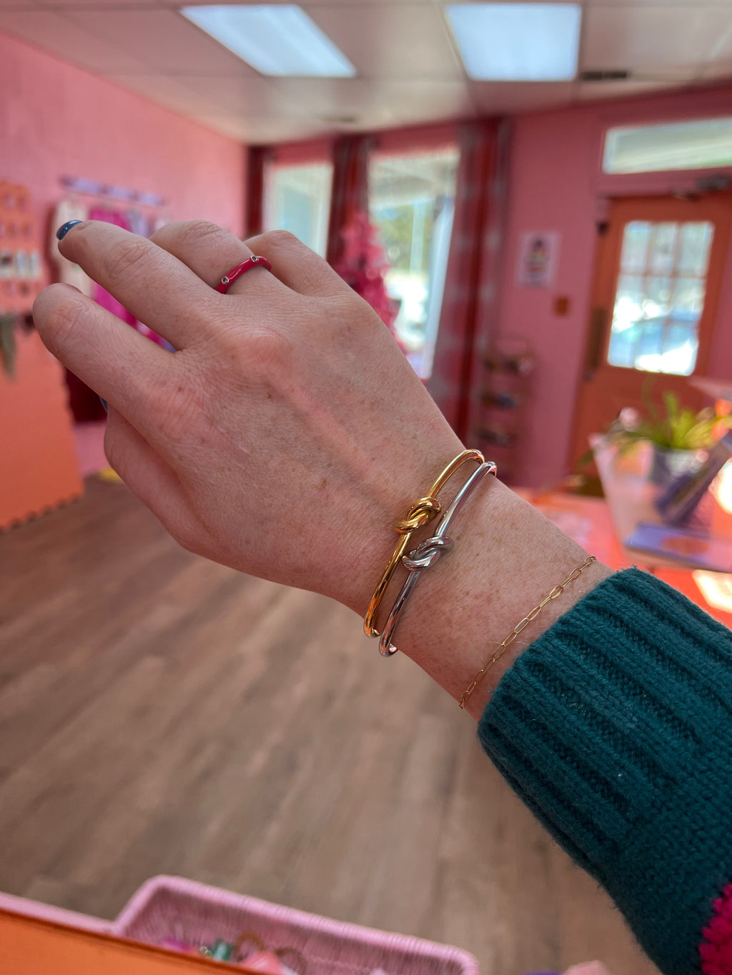 Titanium Knotted Bracelet