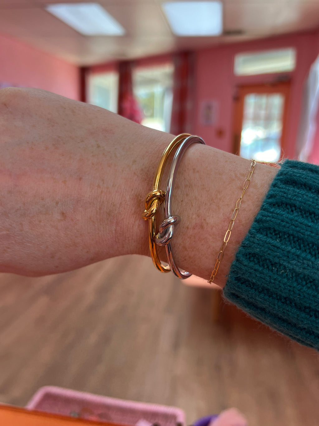 Titanium Knotted Bracelet