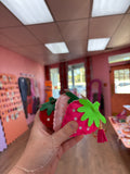 Strawberry Tassle Keychain