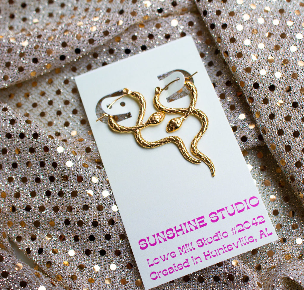 Look What You Made Me Do Snake Earrings