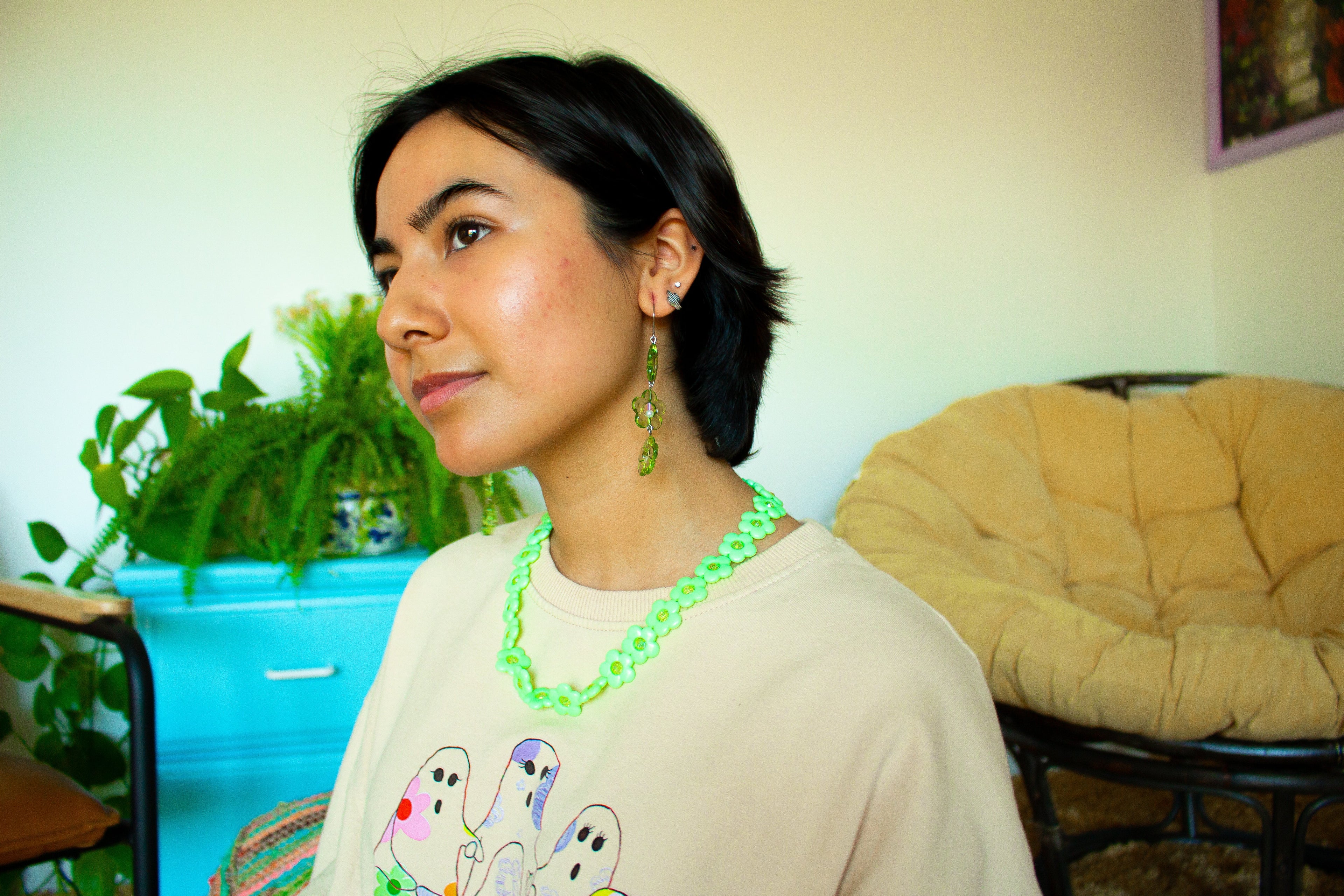 Tiny Cactus Earring