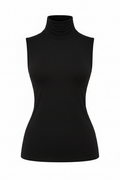 Sleeveless Turtleneck Top