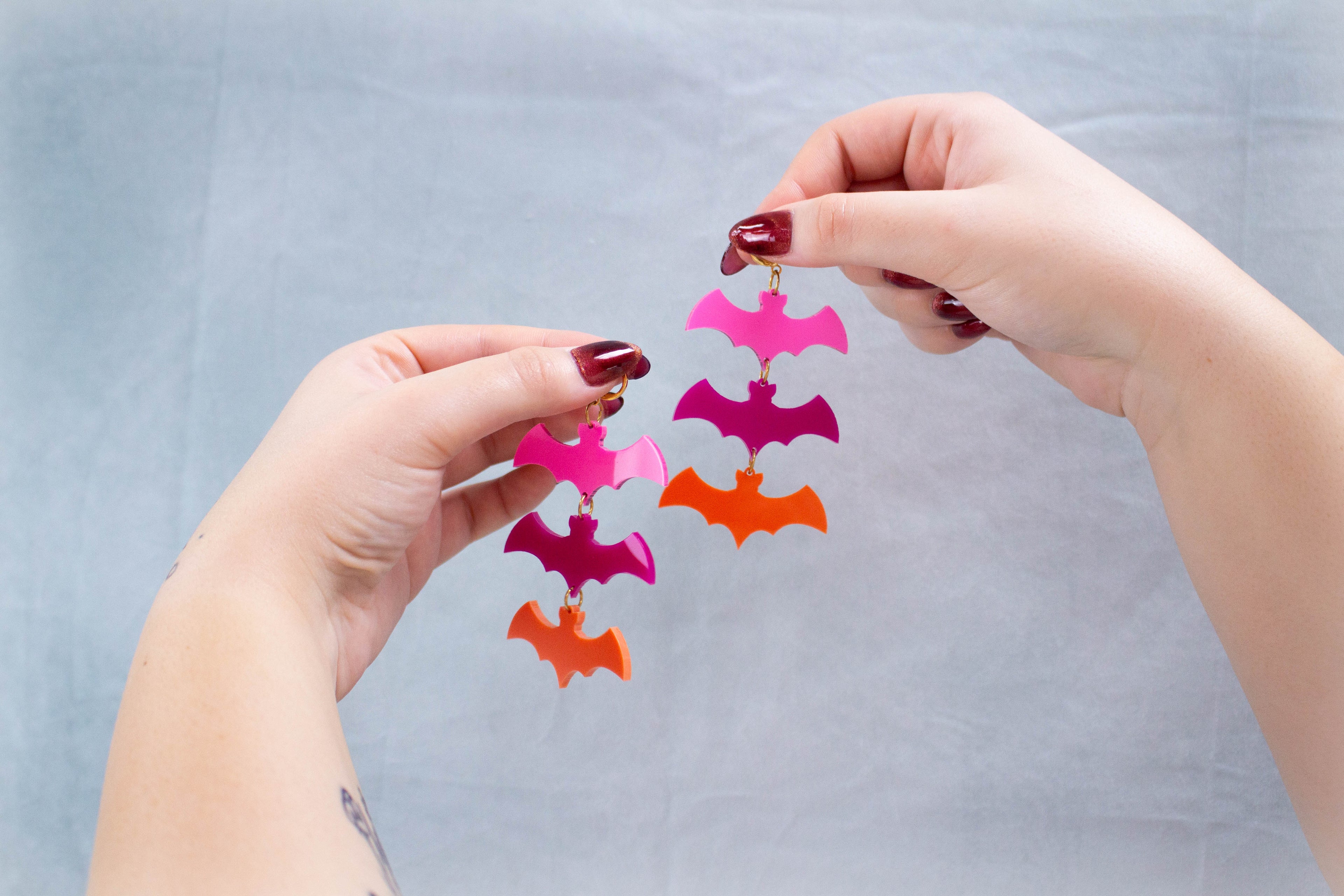 Sunset Bat Colony Earrings