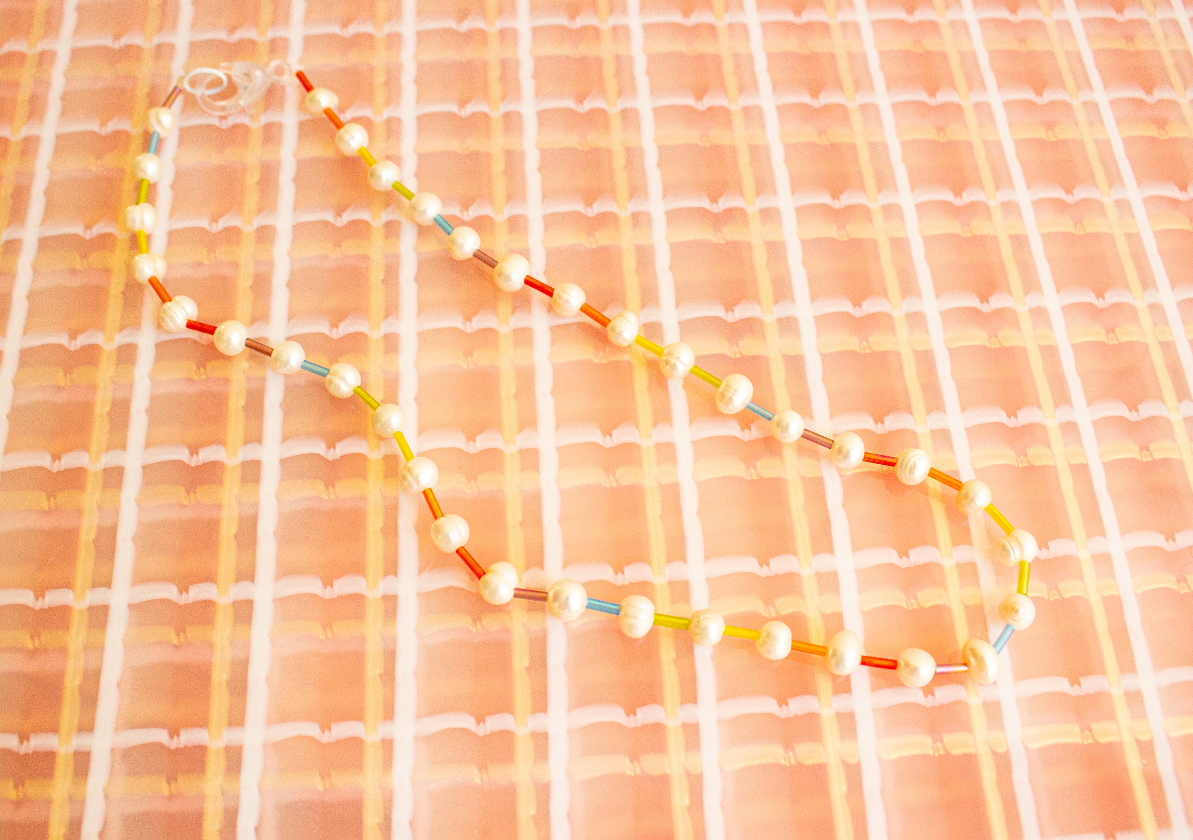 Rainbow Pearl Necklace
