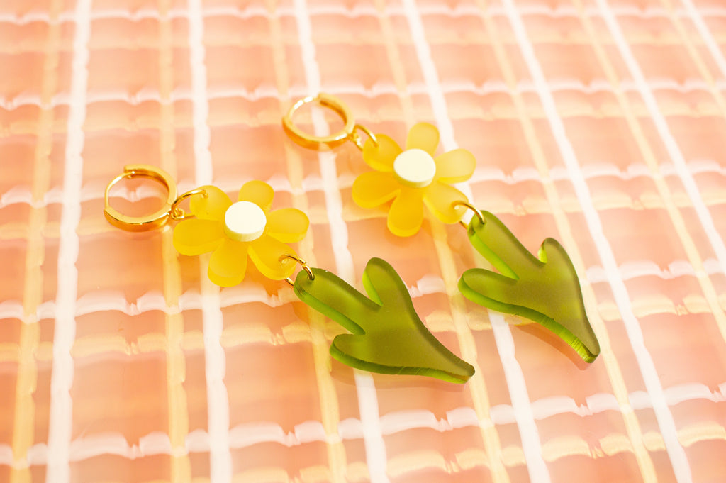 Wild Flower Dangle Earrings