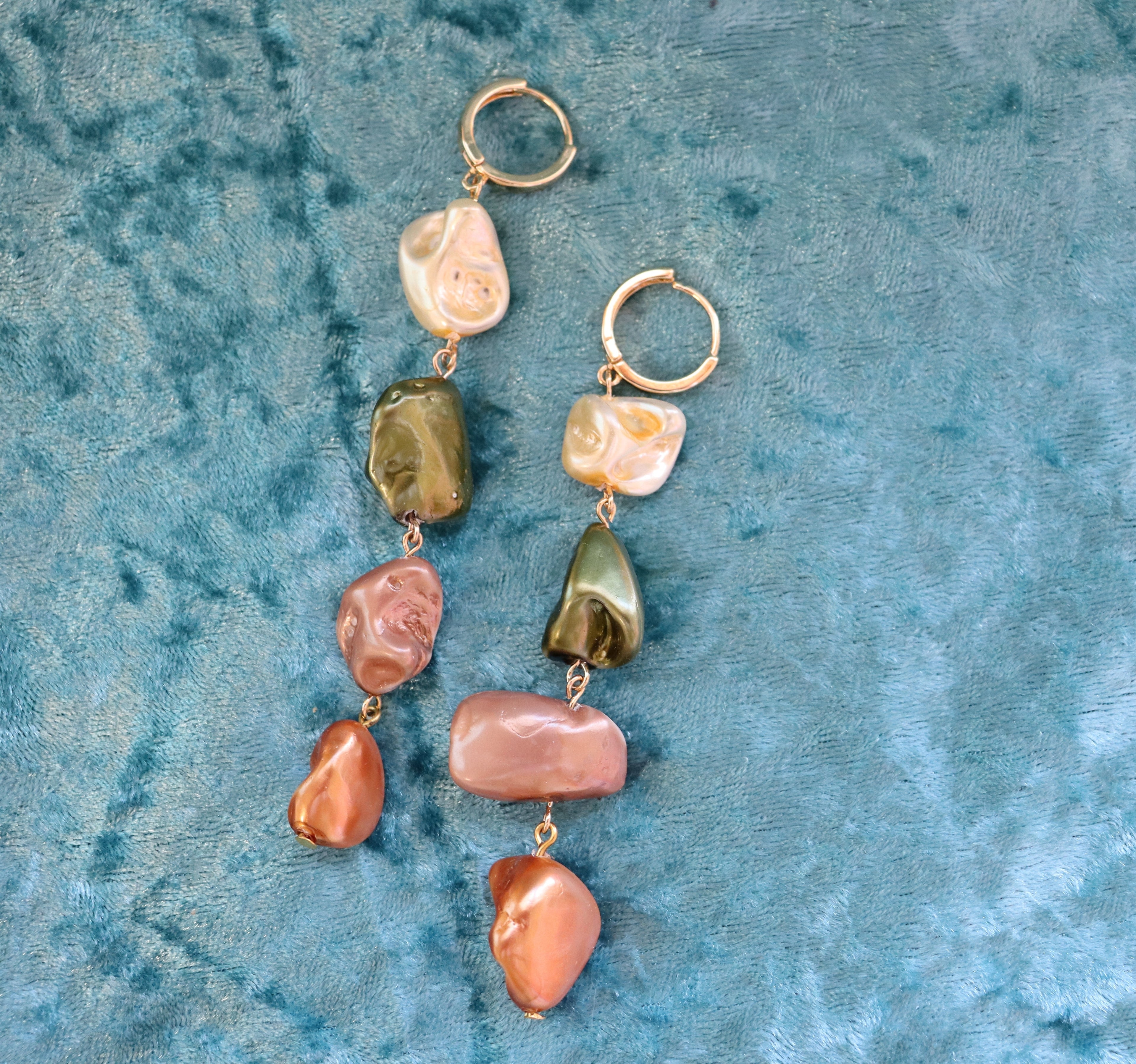 Stacked Pearl Earrings