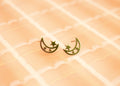 Tiny Moon and Star Stud Earrings