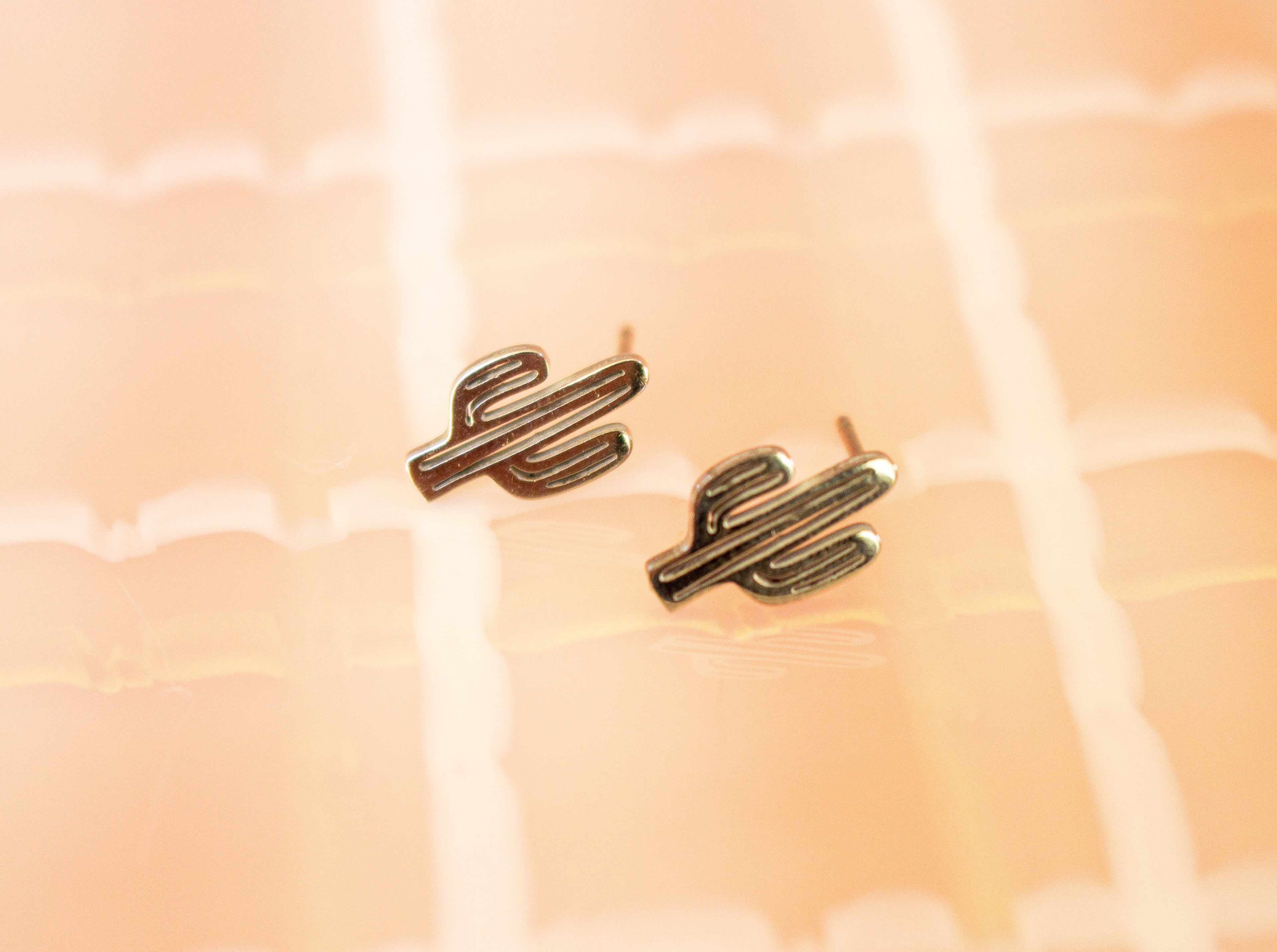 Tiny Cactus Earring