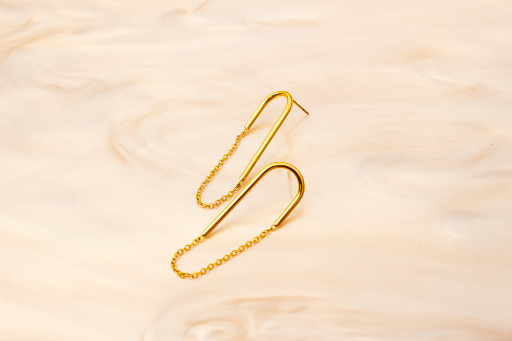 Delicate Titanium Chain Dangle